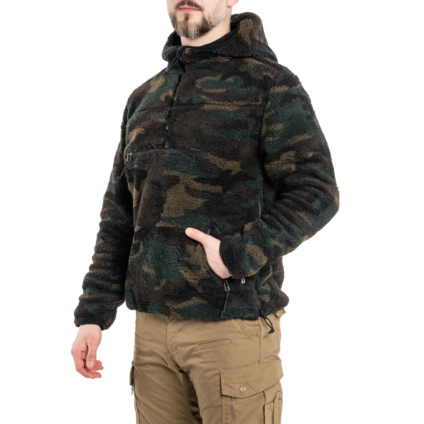 Polar Brandit Teddyfleece Worker Pullover - Woodland