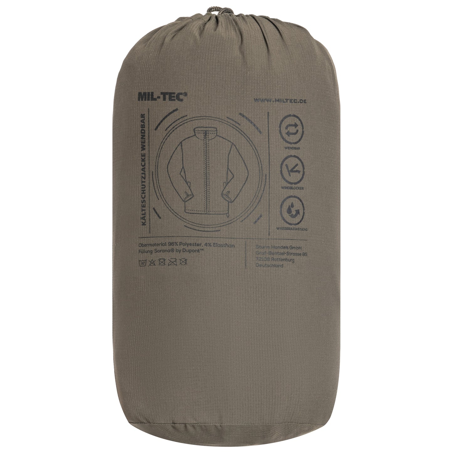 Kurtka dwustronna Mil-Tec Reversible - Ranger Green/Black