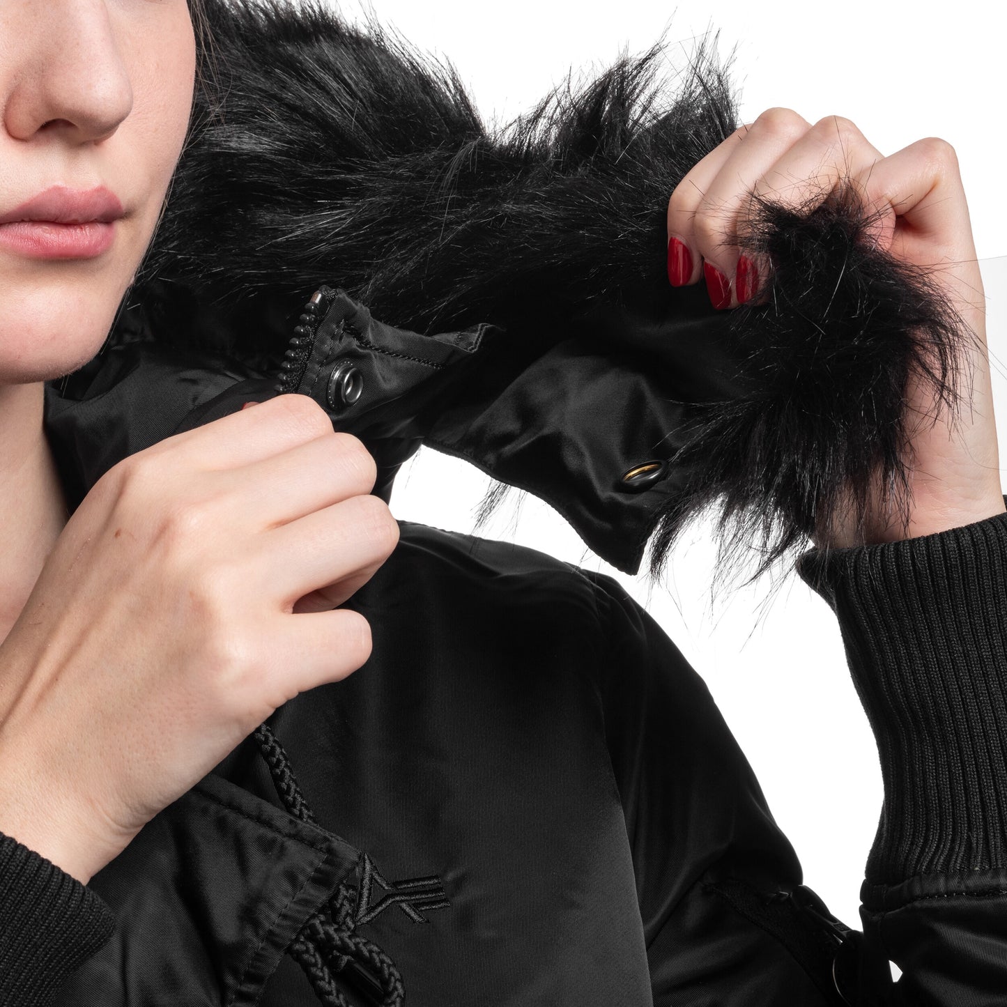 Kurtka damska Alpha Industries Long Fishtail - Black