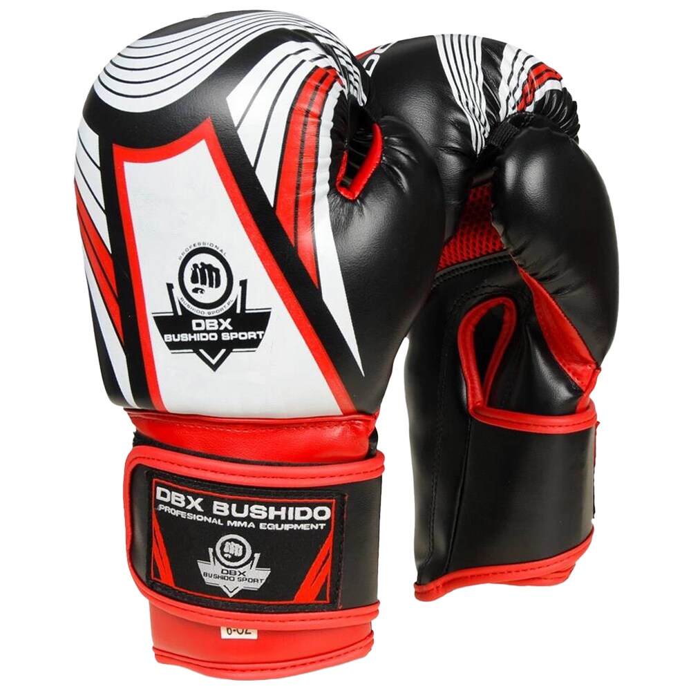 Rękawice bokserskie dziecięce DBX Bushido ARB-407v2 6 oz - Czarne/Czerwone