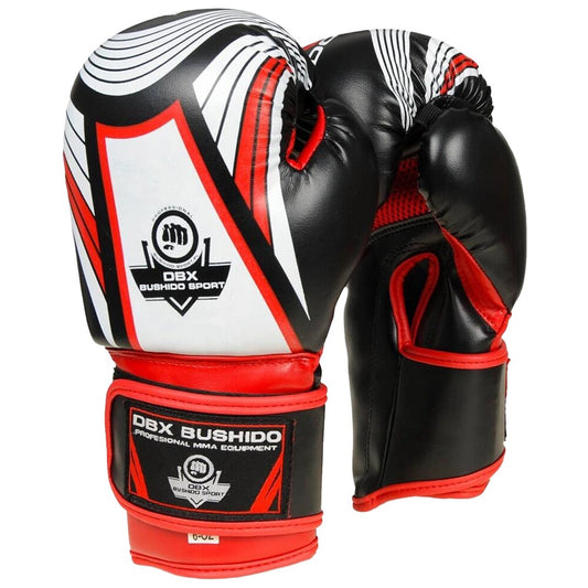 Rękawice bokserskie dziecięce DBX Bushido ARB-407v2 6 oz - Czarne/Czerwone