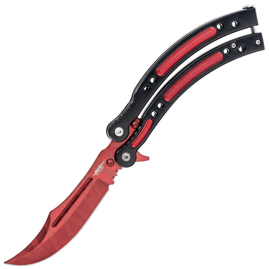 Nóż składany motylek Joker CS:GO Black / Red