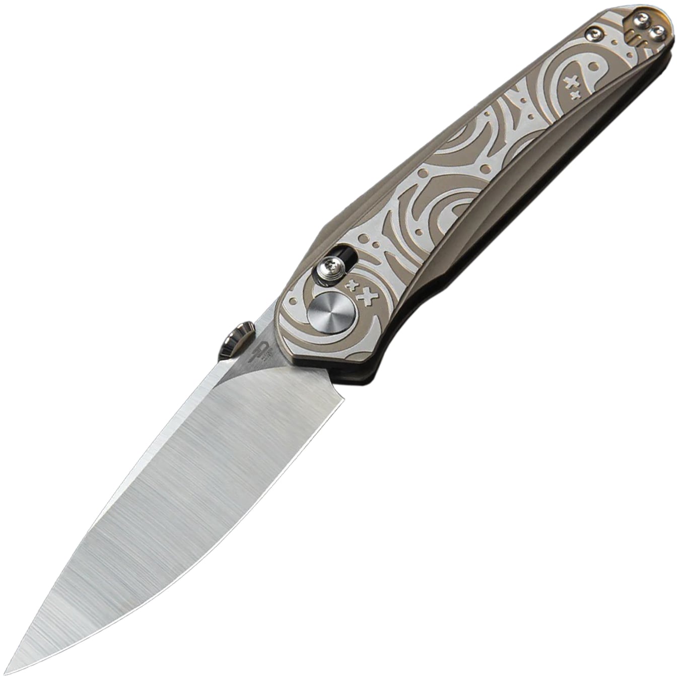 Nóż składany Bestech Knives Mothus - Satin/Light Bronze Titanium