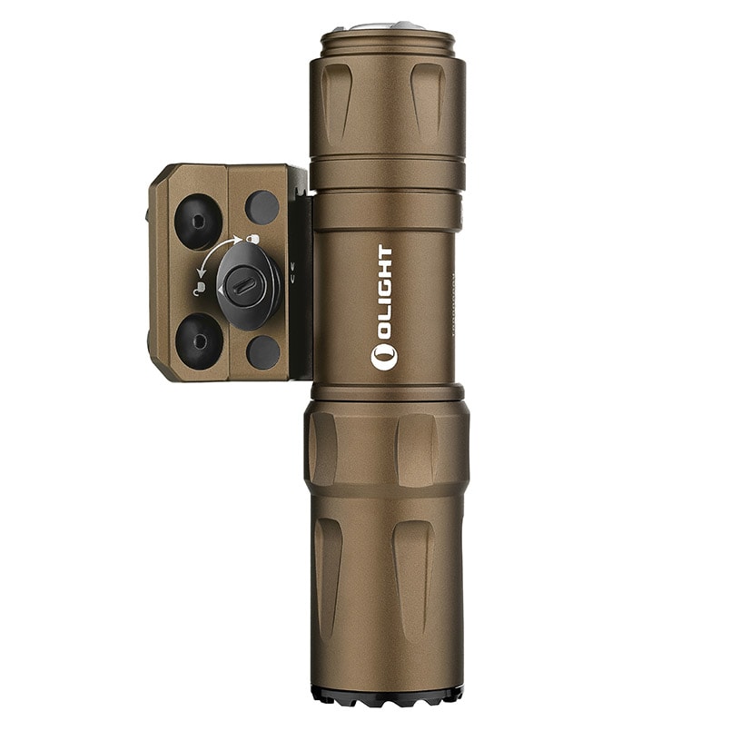 Latarka Olight Odin Mini Desert Tan z montażem - 1250 lumenów
