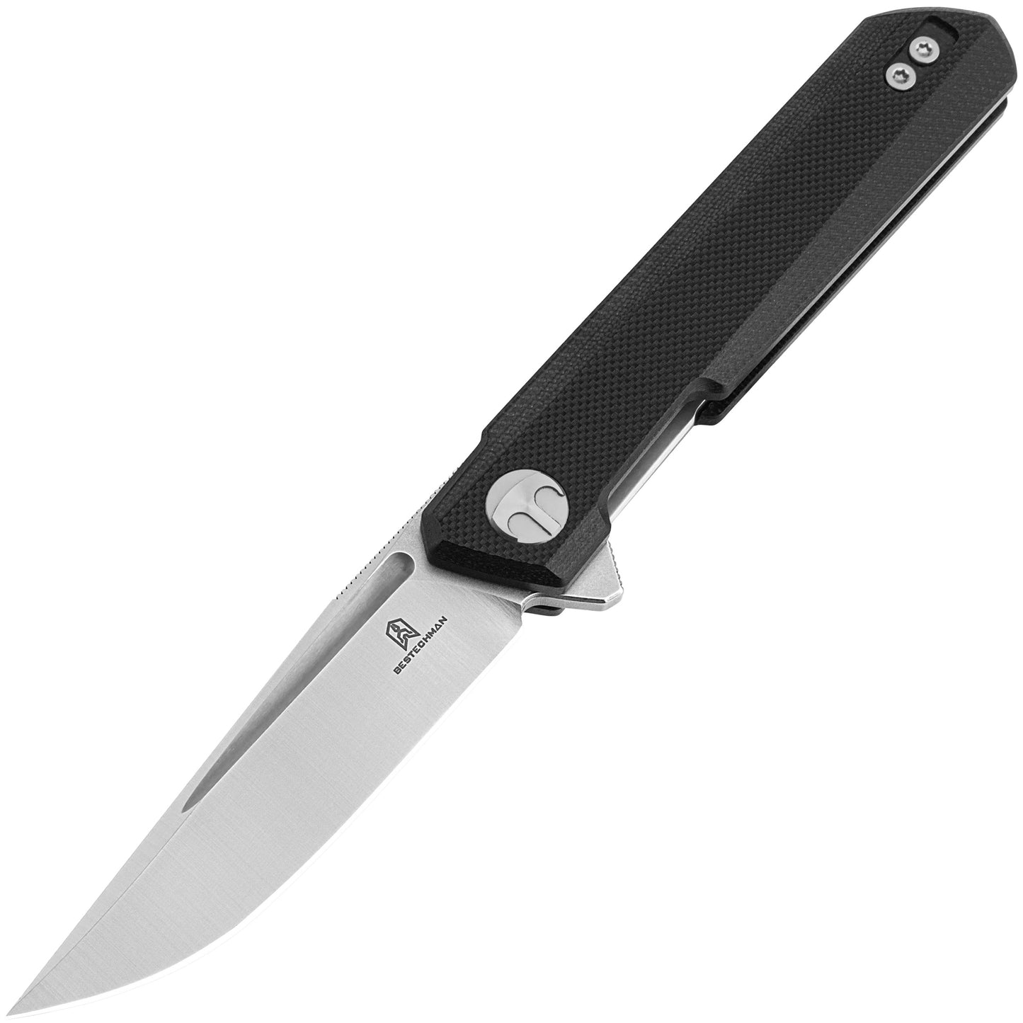 Nóż składany Bestechman Mini Dundee - Black/Satin Stonewash