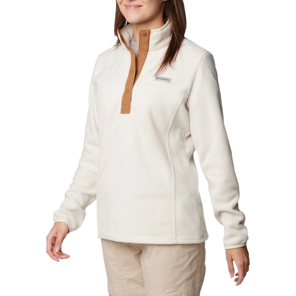 Polar damski Columbia Benton Springs Half Snap Pullover II - Chalk/Camel Brown