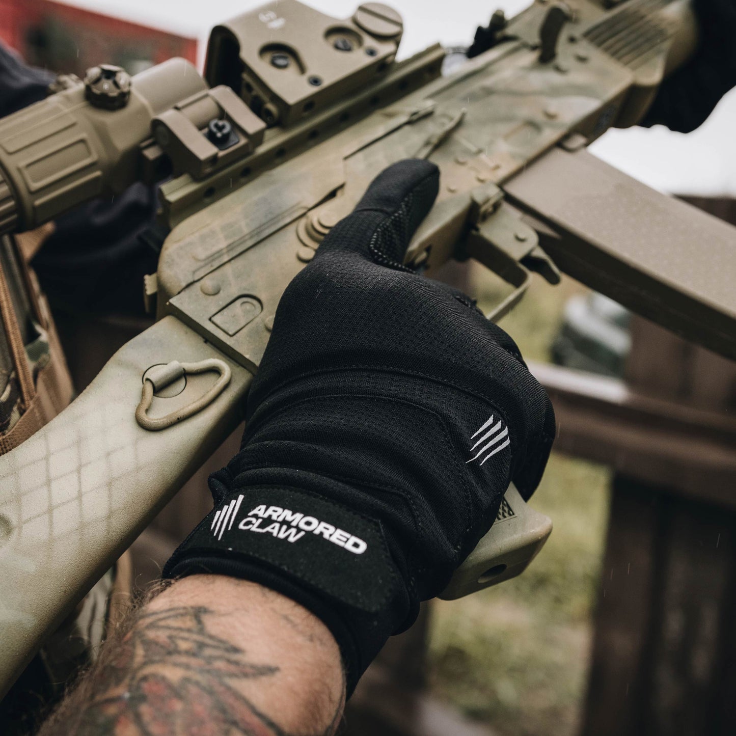 Rękawice taktyczne Armored Claw Essential Seeker - Pitch Black