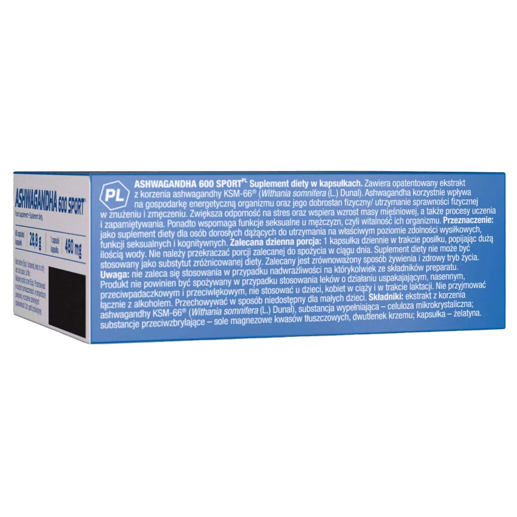 Ashwagandha Olimp Sport Nutrition 600 Sport 60 kapsułek - suplement diety