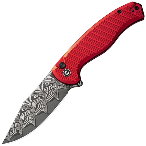 Nóż składany Civivi Stormhowl Damascus Aluminum - Red