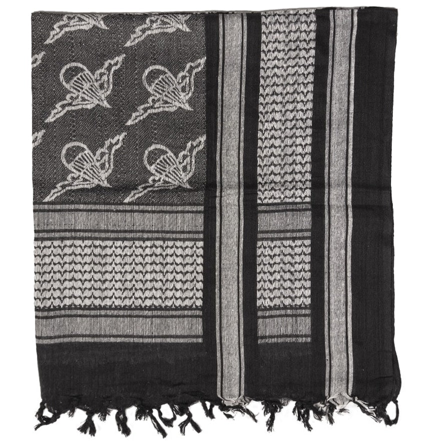 Arafatka chusta ochronna Mil-Tec Paratrooper - Black/White