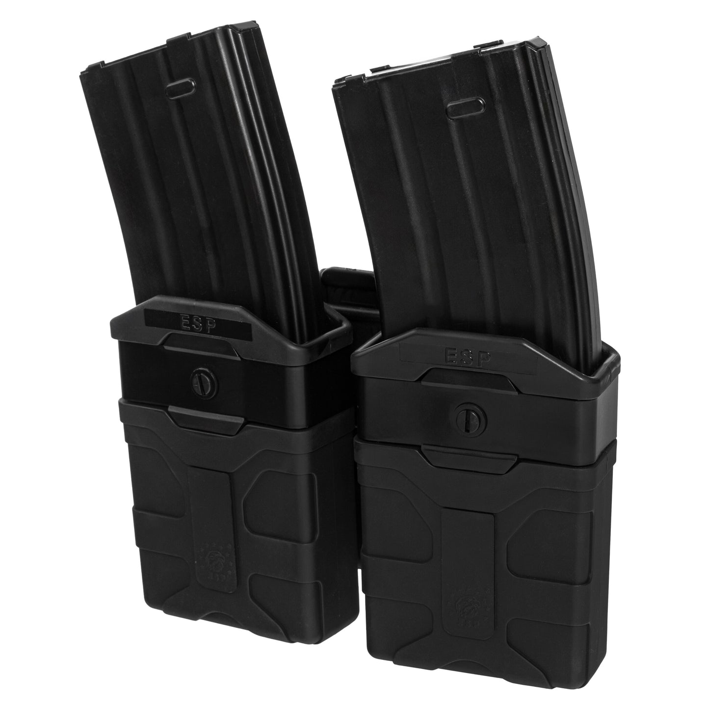 Podwójna ładownica obrotowa ESP z montażem UBC-04-2 na magazynki do AR-15 - Black