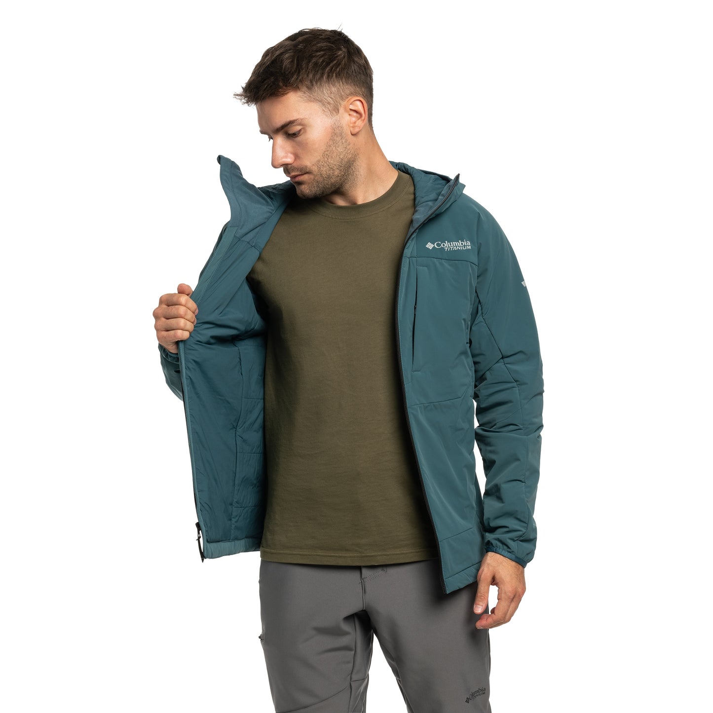 Kurtka Columbia Silver Leaf Lite Insulated Hooded Jacket - Everblue