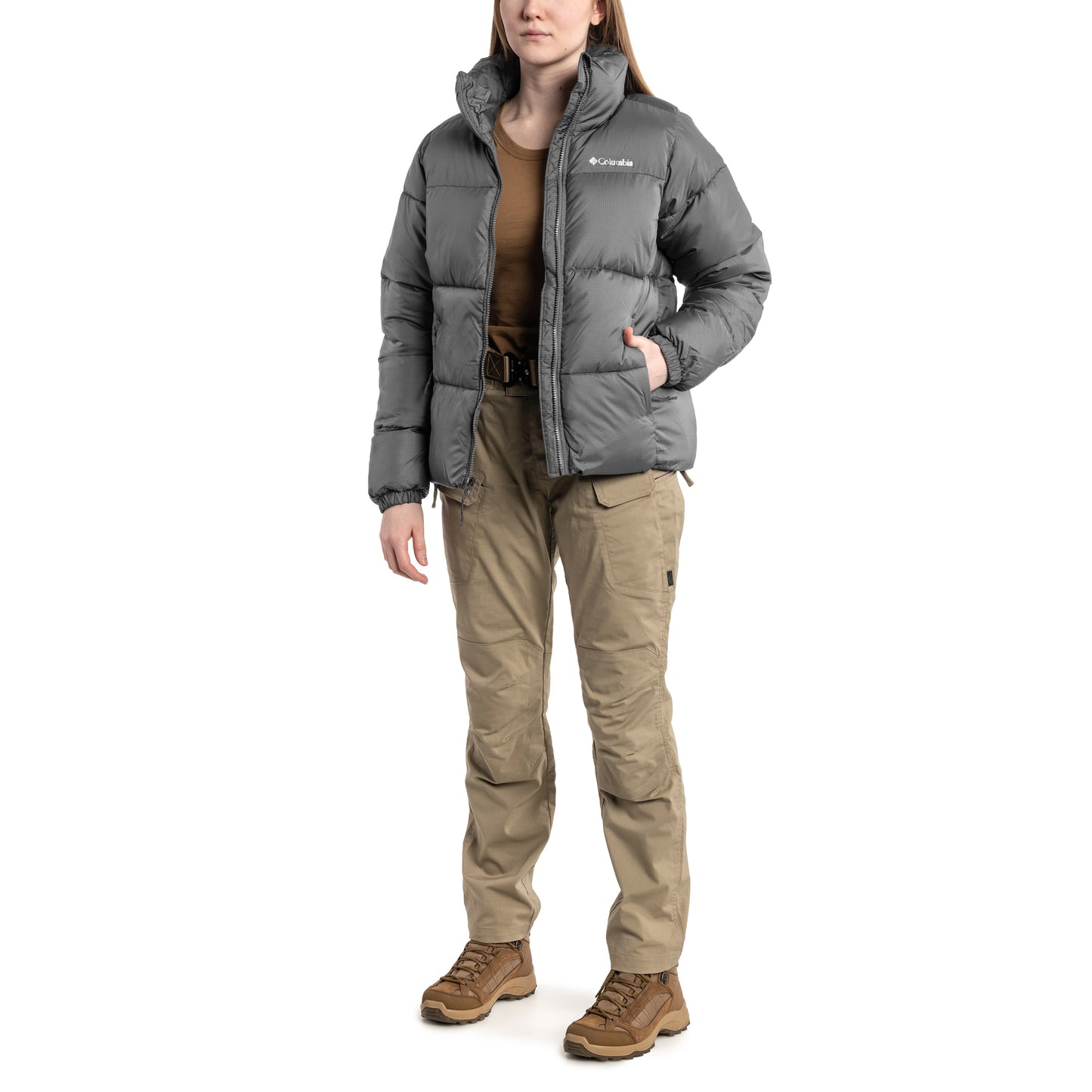 Kurtka damska Columbia Puffect Jacket - City Grey