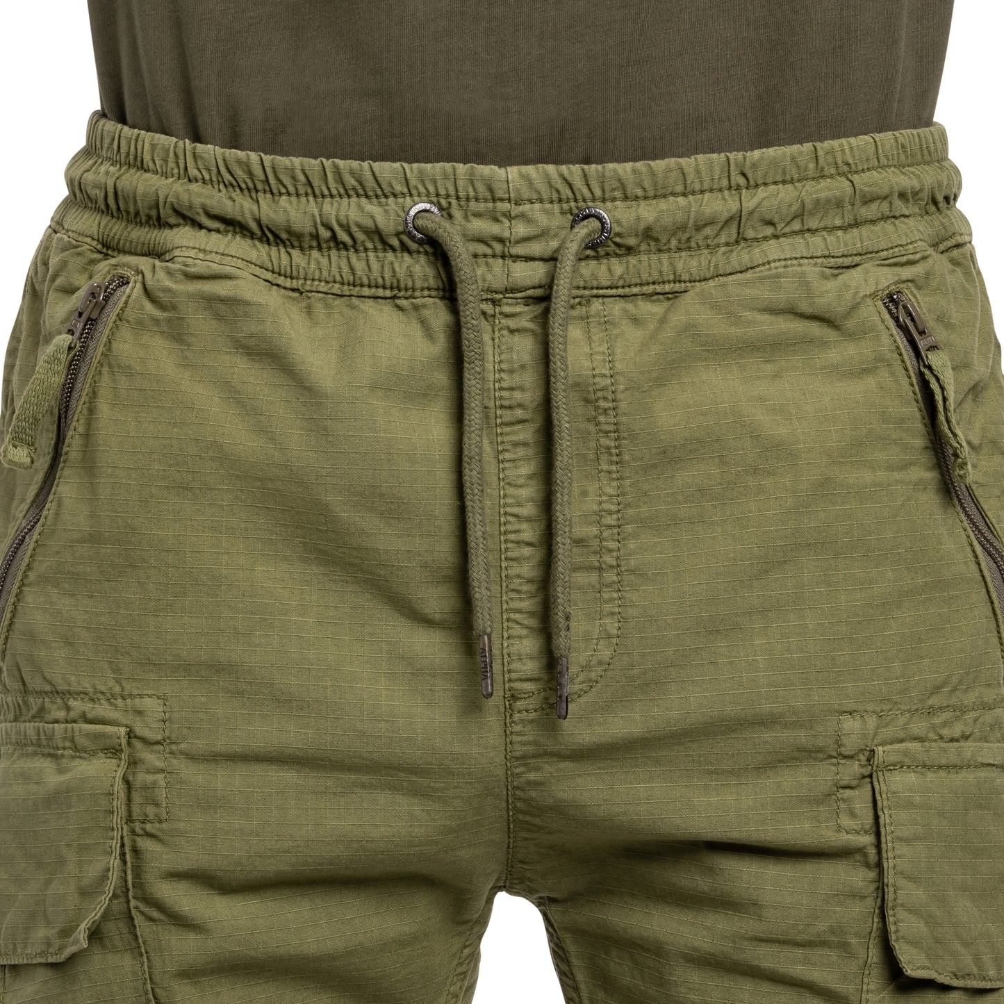 Szorty Alpha Industries Rip-Stop Joggers - Olive