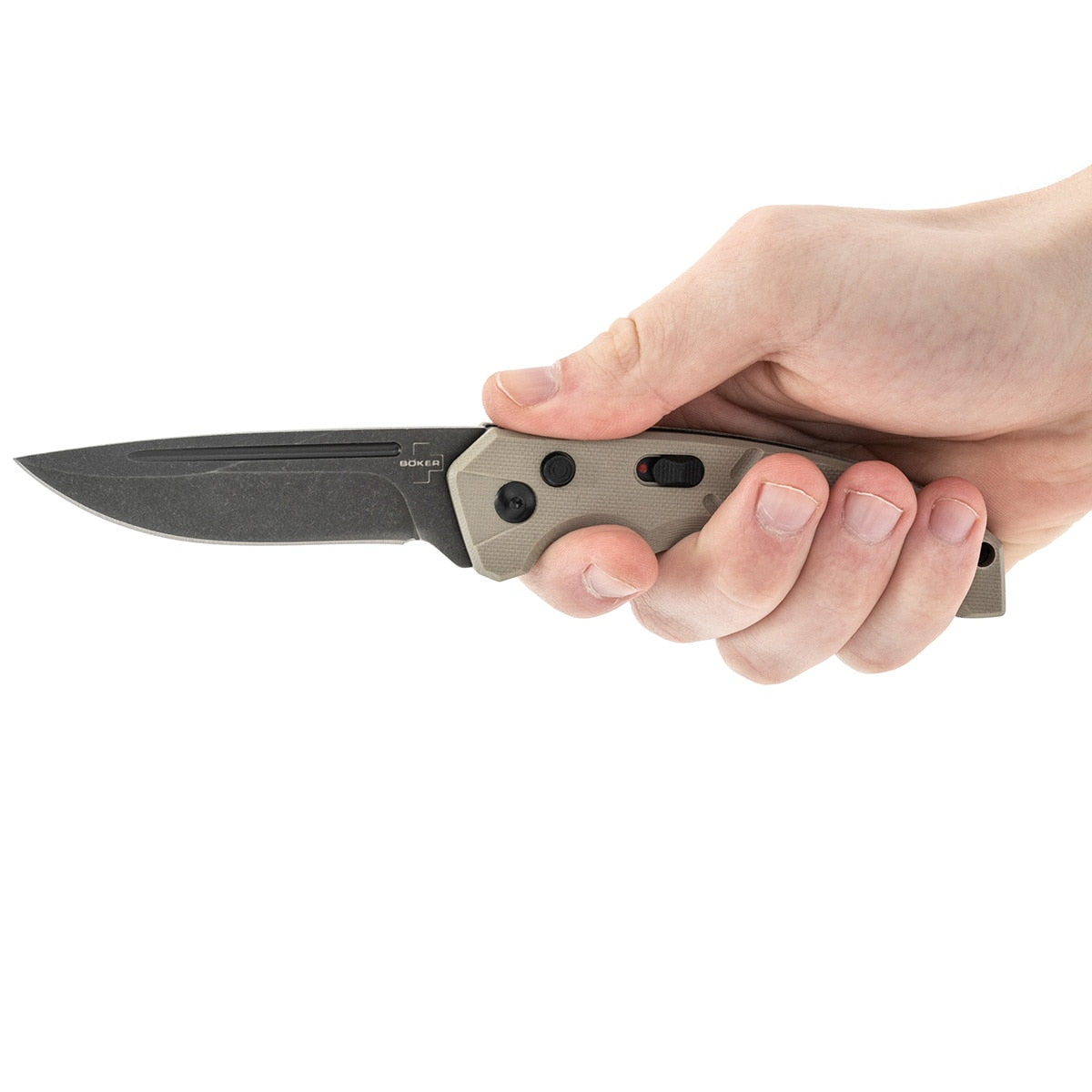 Nóż sprężynowy Boker Plus Intention II - Coyote