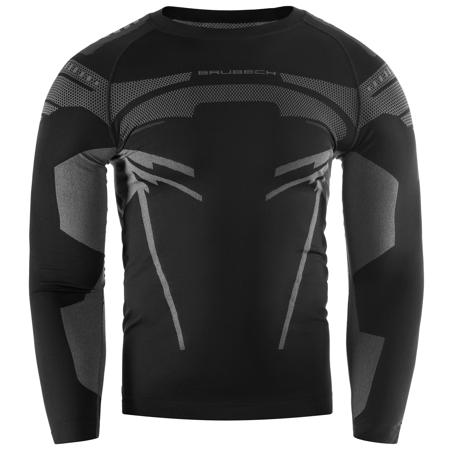 Koszulka termoaktywna Brubeck Dry Long Sleeve - Czarny/Grafitowy
