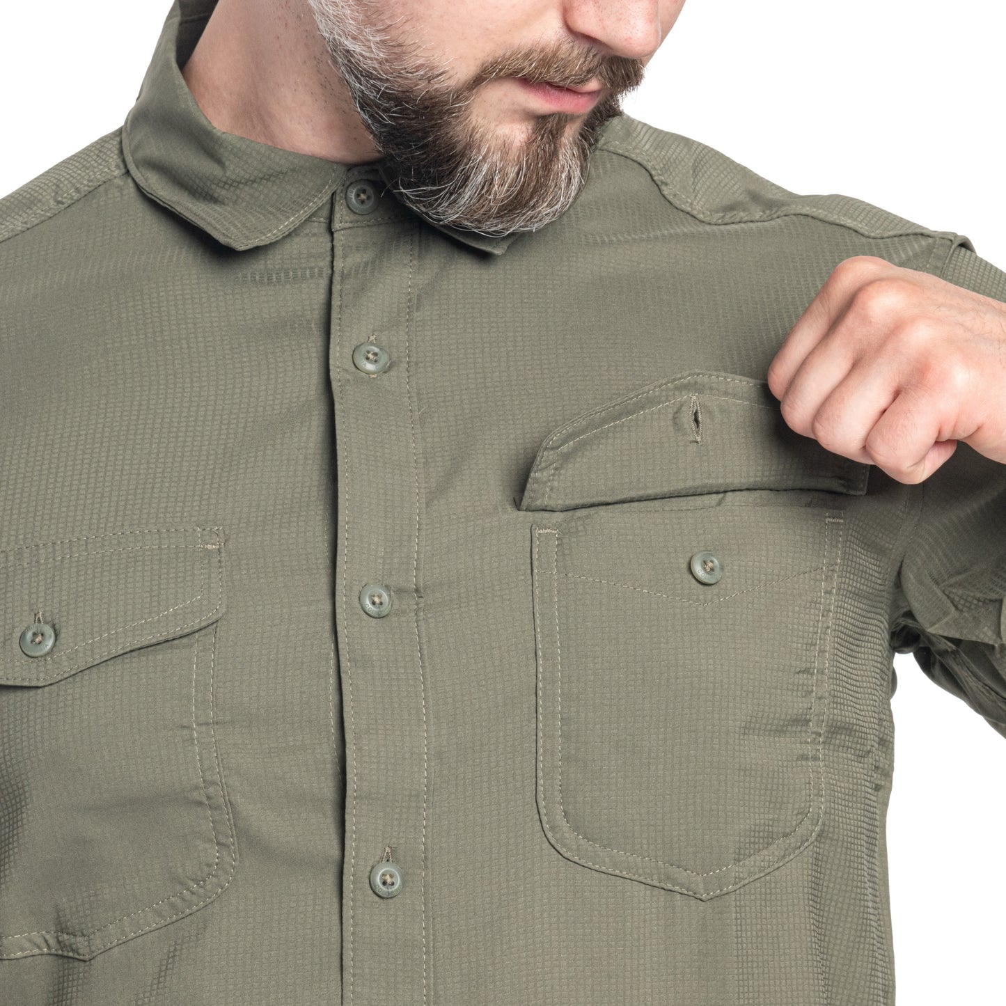 Koszula Columbia Utilizer II Solid Short Sleeve - Stone Green