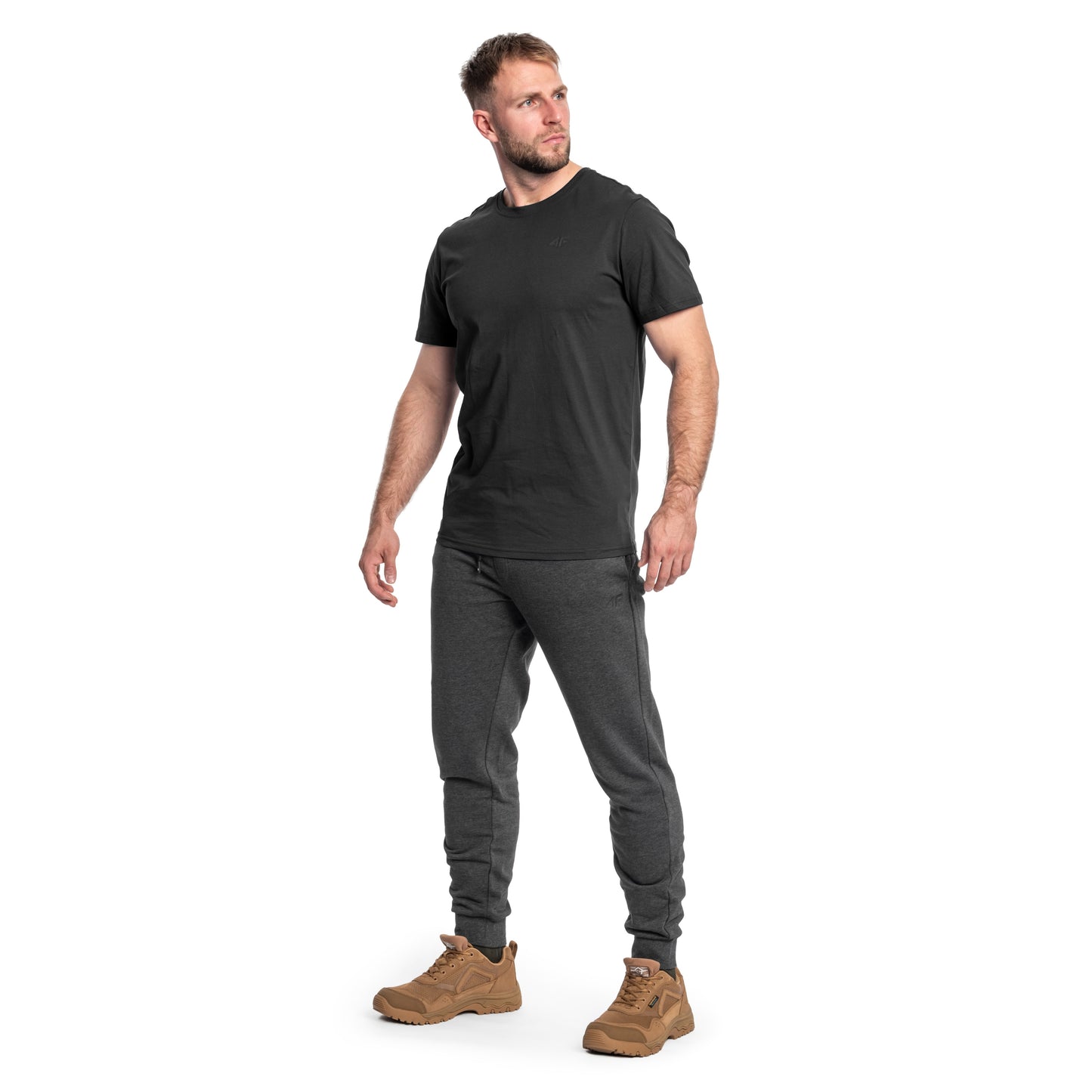 Koszulka T-Shirt 4F TTSHM0876 - Ciemny Szary Melanż