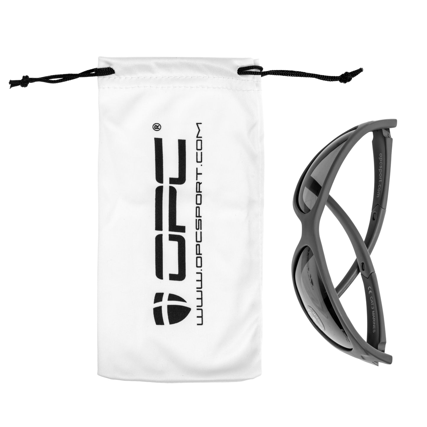 Okulary przeciwsłoneczne OPC Military Marines Matt Gray Black z polaryzacją