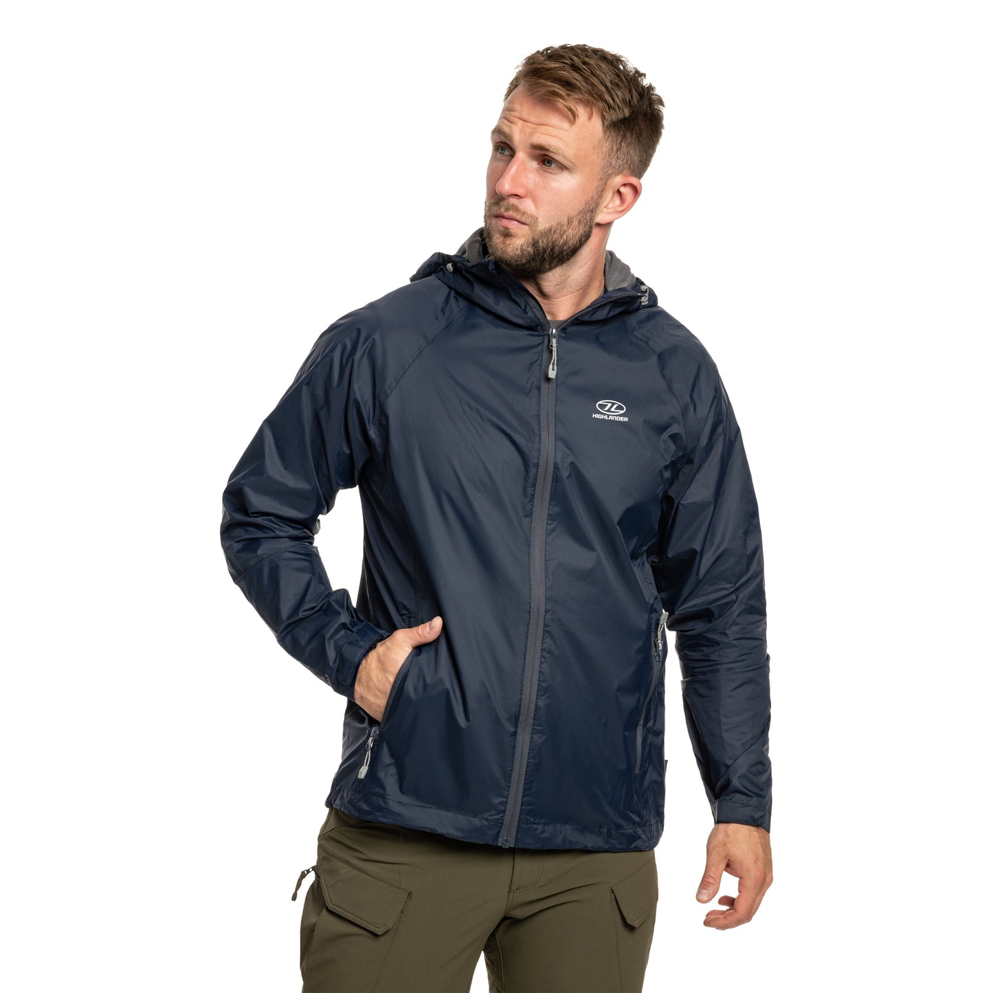 Kurtka Highlander Outdoor Stow & Go Pack Away - Navy Blue