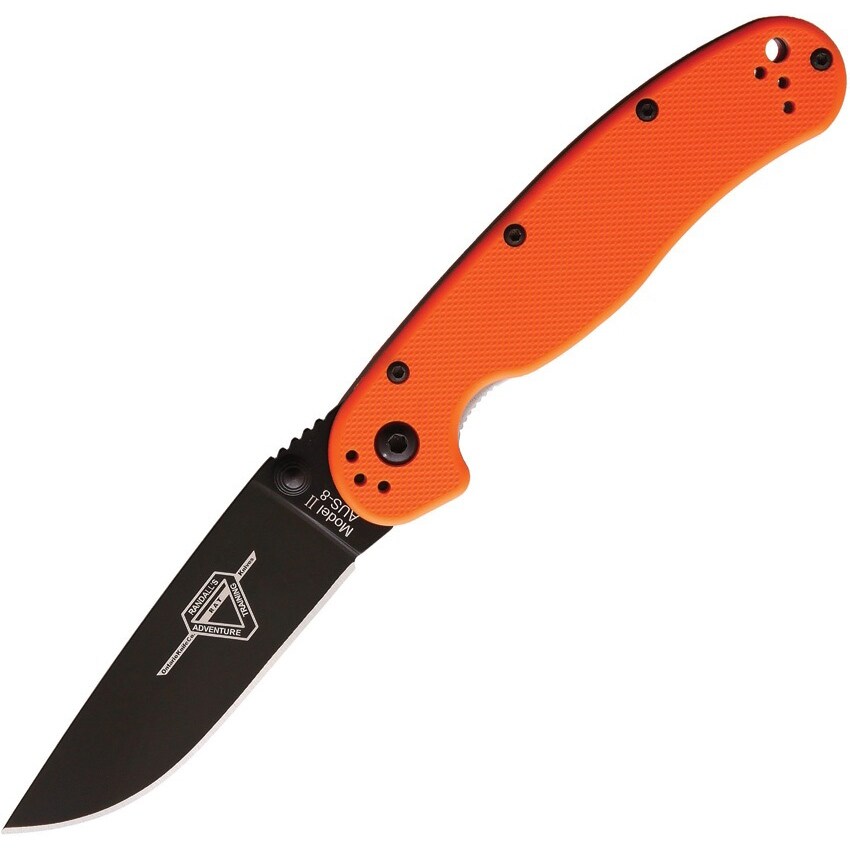 Nóż składany Ontario RAT-2 Folder AUS-8 - Orange