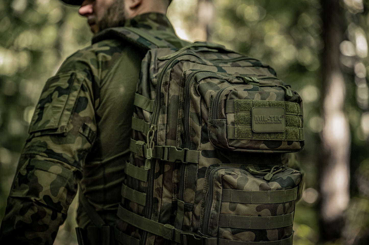 Plecak Mil-Tec Assault Pack Large 36 l - wz.93 Pantera PL Woodland