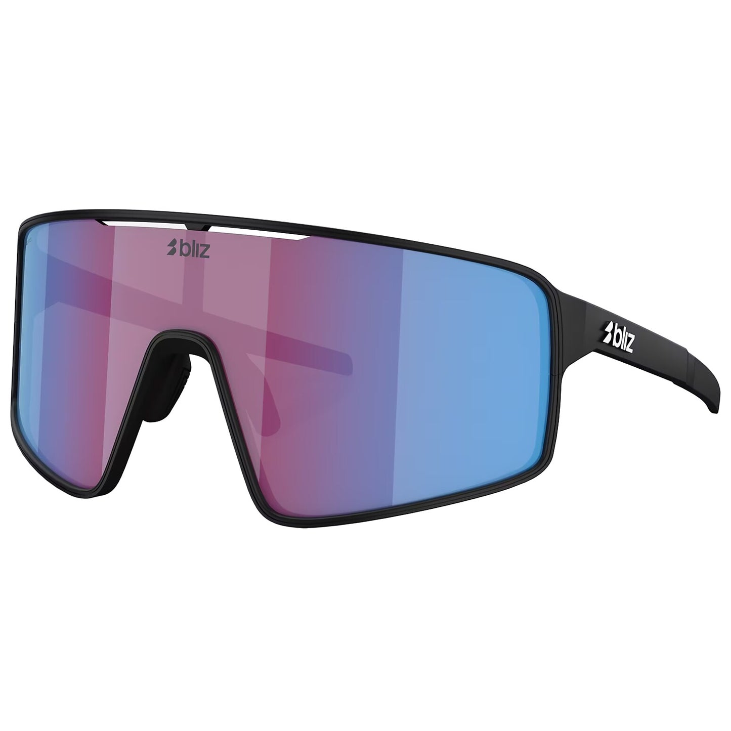 Okulary przeciwsłoneczne Bliz P001 XL - Matte Black/Rose/Violet Mirror Blue