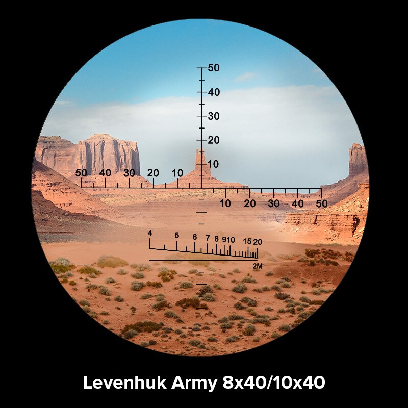 Lornetka Levenhuk Army 8x40 z siatką celowniczą