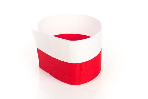 Opaska na ramię - Biało-czerwona