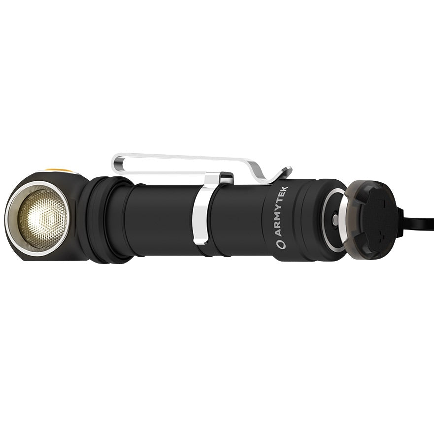 Latarka czołowa i kątowa Armytek Wizard C2 Pro Max Magnet USB Warm - 3720 lumenów