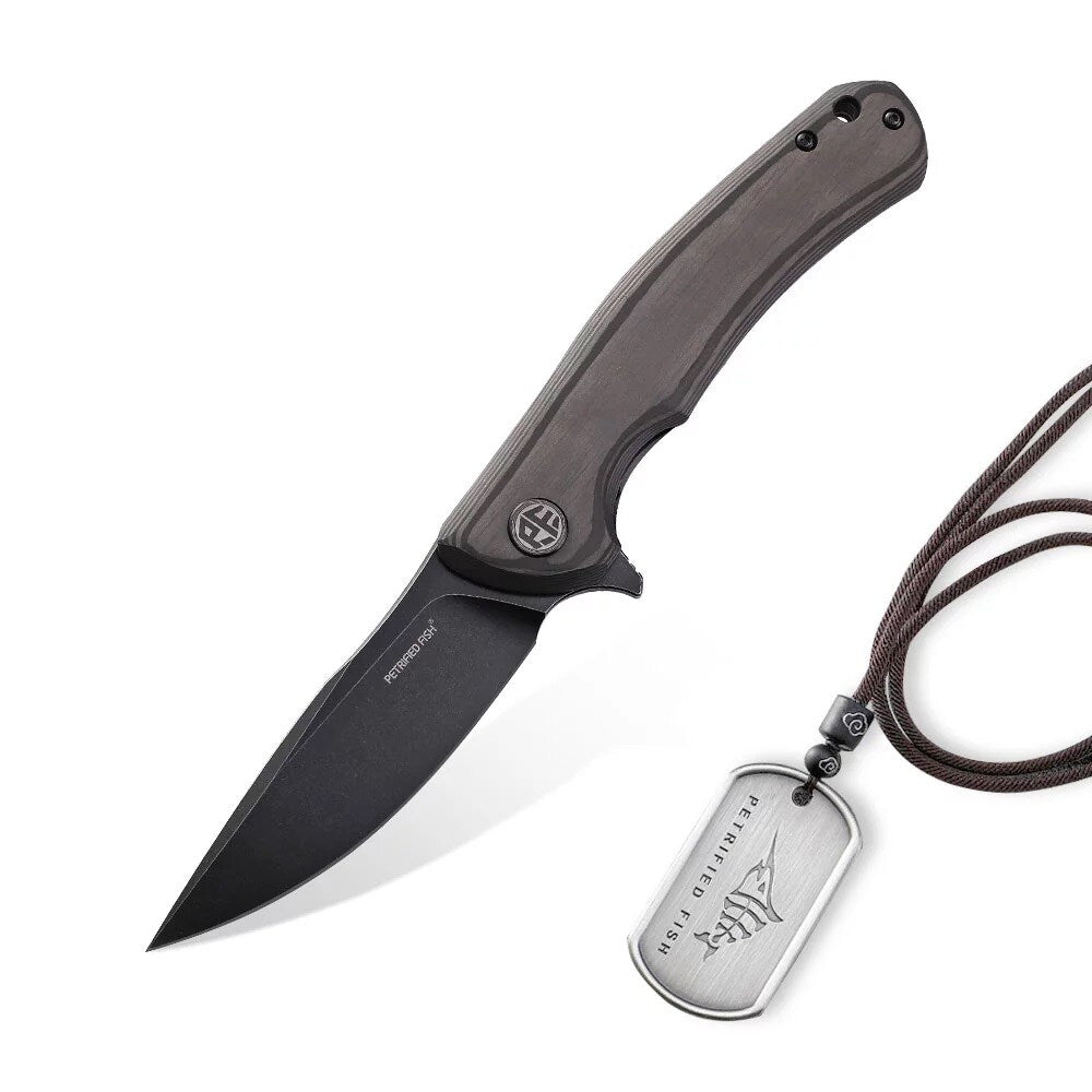 Nóż składany Petrified Fish Warrior PF-949 CDW - Carbon Fiber/Black Stonewash