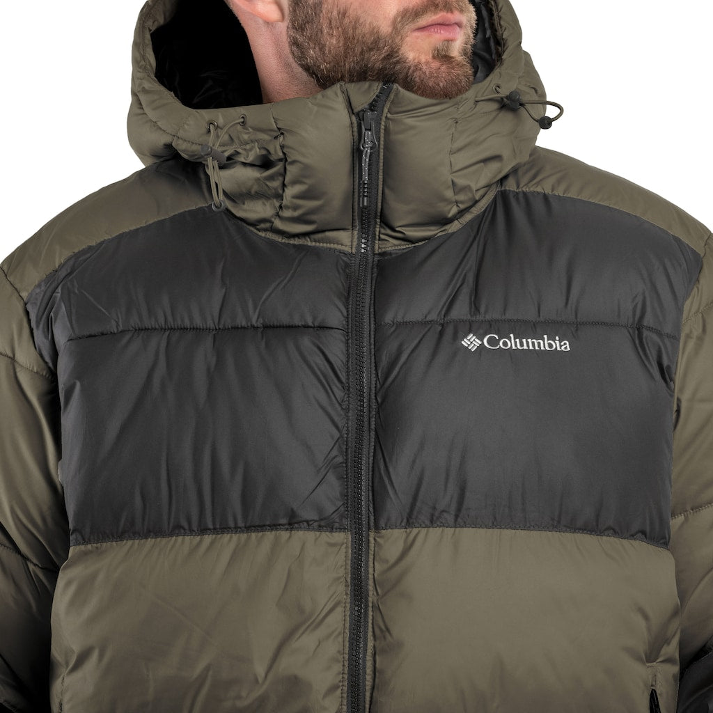 Kurtka Columbia Pike Lake II Hooded Puffer - Stone Green/Shark