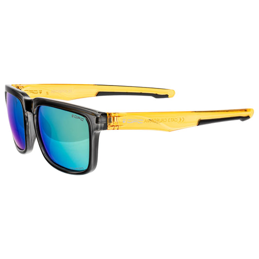 Okulary przeciwsłoneczne OPC Lifestyle California Black/Yellow Revo z polaryzacją