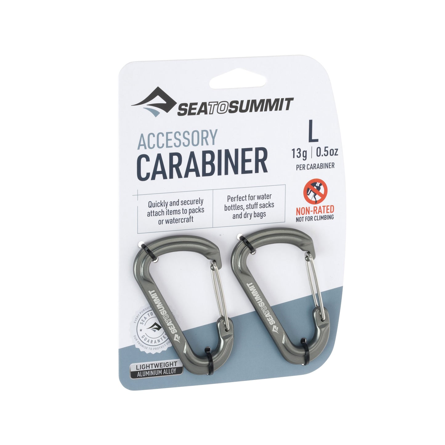 Karabińczyk Sea To Summit Large Accessory Carabiners 2 szt. - Titanium Grey