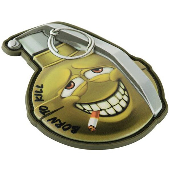 Naszywka M-Tac Born To Kill v2 M67 3D PVC - Yellow/Silver