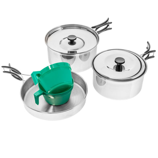 Zestaw biwakowy Mil-Tec Stainless Steel - 7 elementów