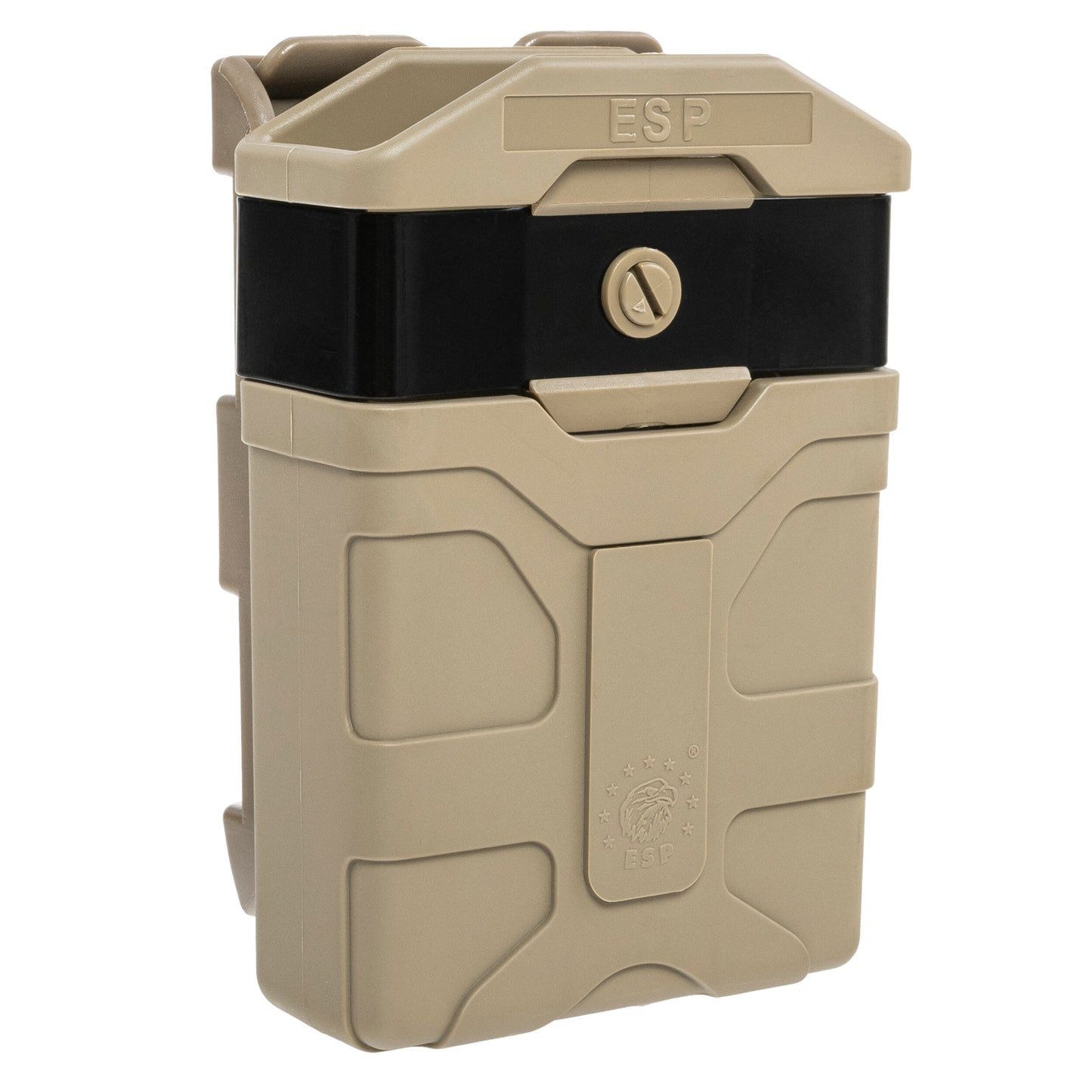 Ładownica obrotowa ESP z montażem UBC-07 na magazynek AR-15 MOLLE - Khaki