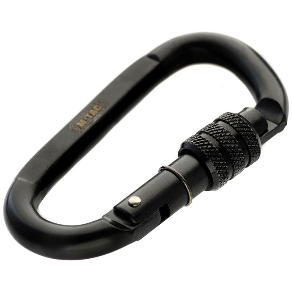Karabińczyk stalowy M-Tac 10 cm - Black