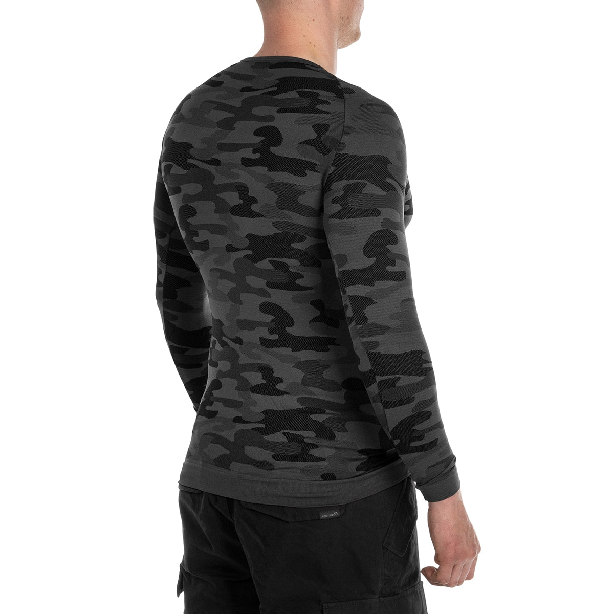 Koszulka termoaktywna z długim rękawem Sesto Senso Thermo Active - Dark Camo
