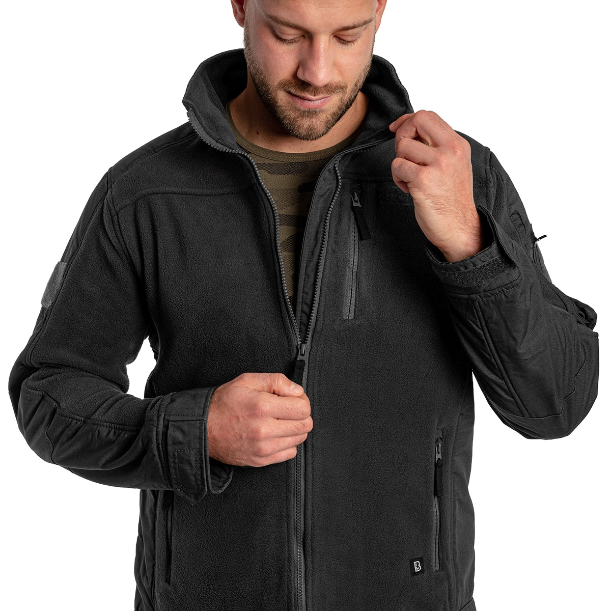 Polar Brandit Fleecejacket Ripstop - Black