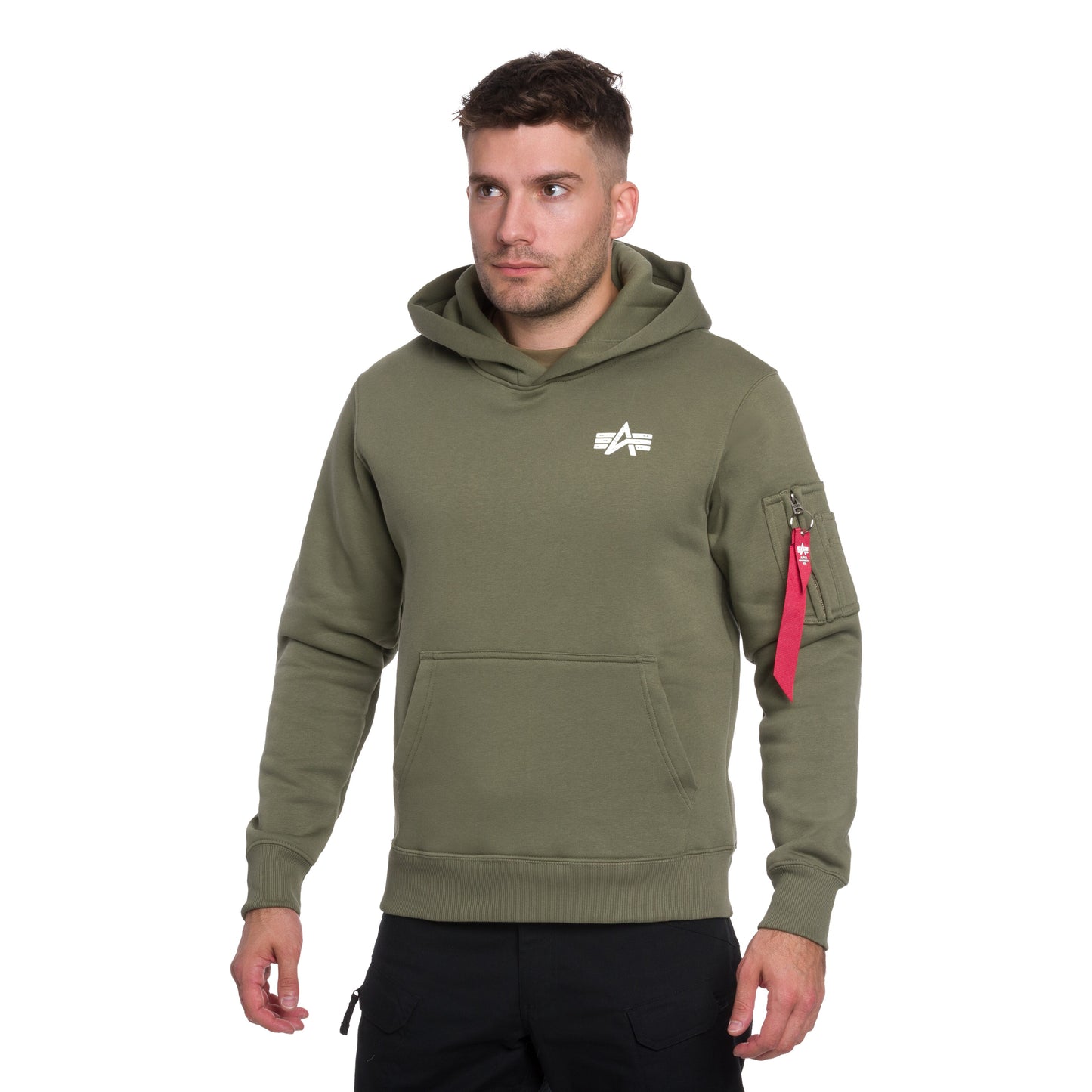 Bluza Alpha Industries Signature Back Print - Sage Green
