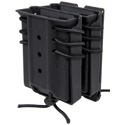 Podwójna ładownica Wosport Urban Assault Quick Pull na magazynki M4/M16 - Black