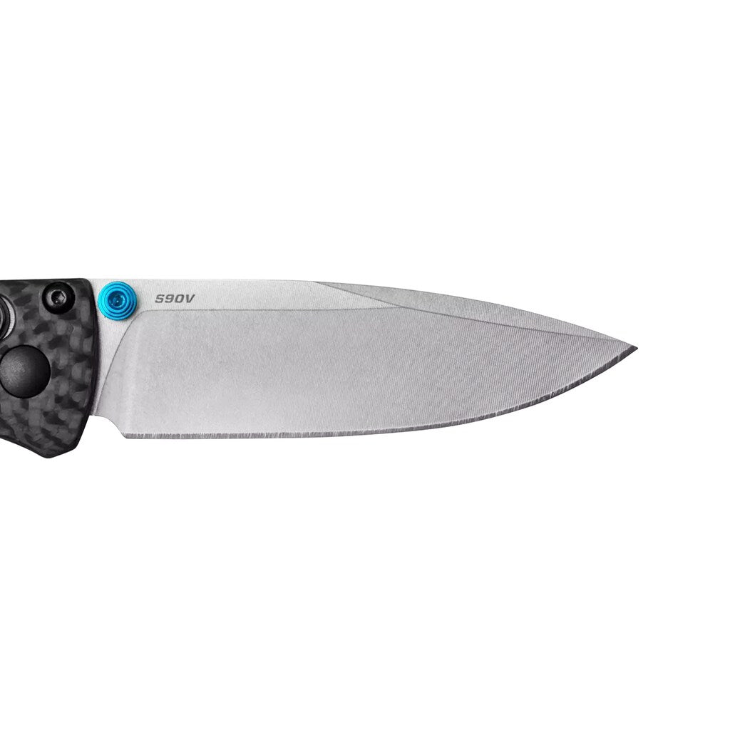 Nóż składany Benchmade Mini Bugout CPM-S90V - Black Carbon Fiber