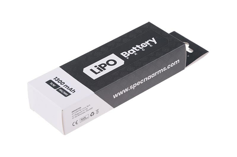 Akumulator ASG Specna Arms Li-Po 11,1V 1300mAh 15/30C - trójdzielny