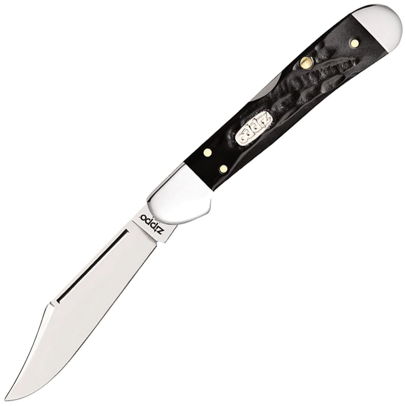 Nóż składany Zippo Mini Copperlock - Rought Black Synthetic