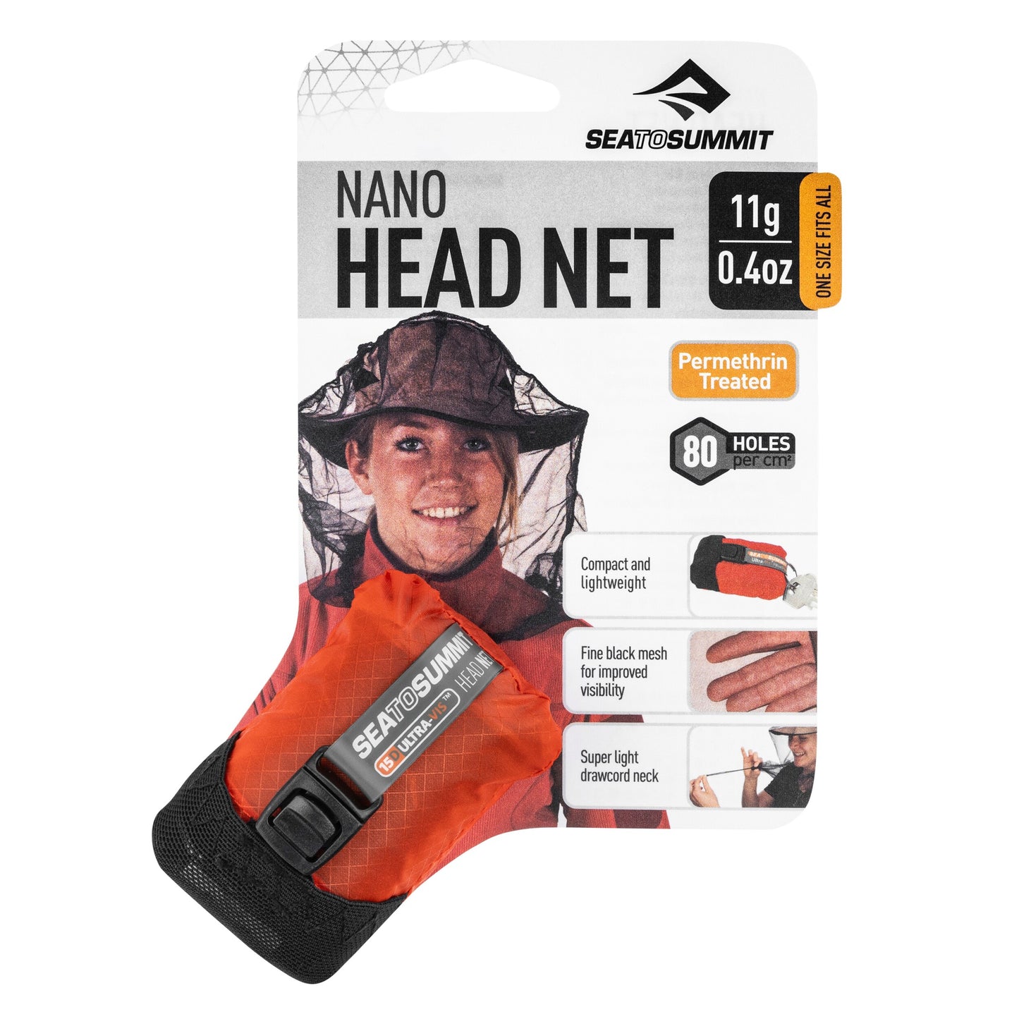 Moskitiera Sea To Summit Nano Mosquito Head Net Permethrin Treated