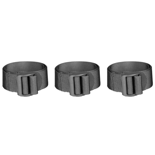 Trok Mil-Tec z klamrą zaciskową 25 mm/60 cm Black - 3 szt.