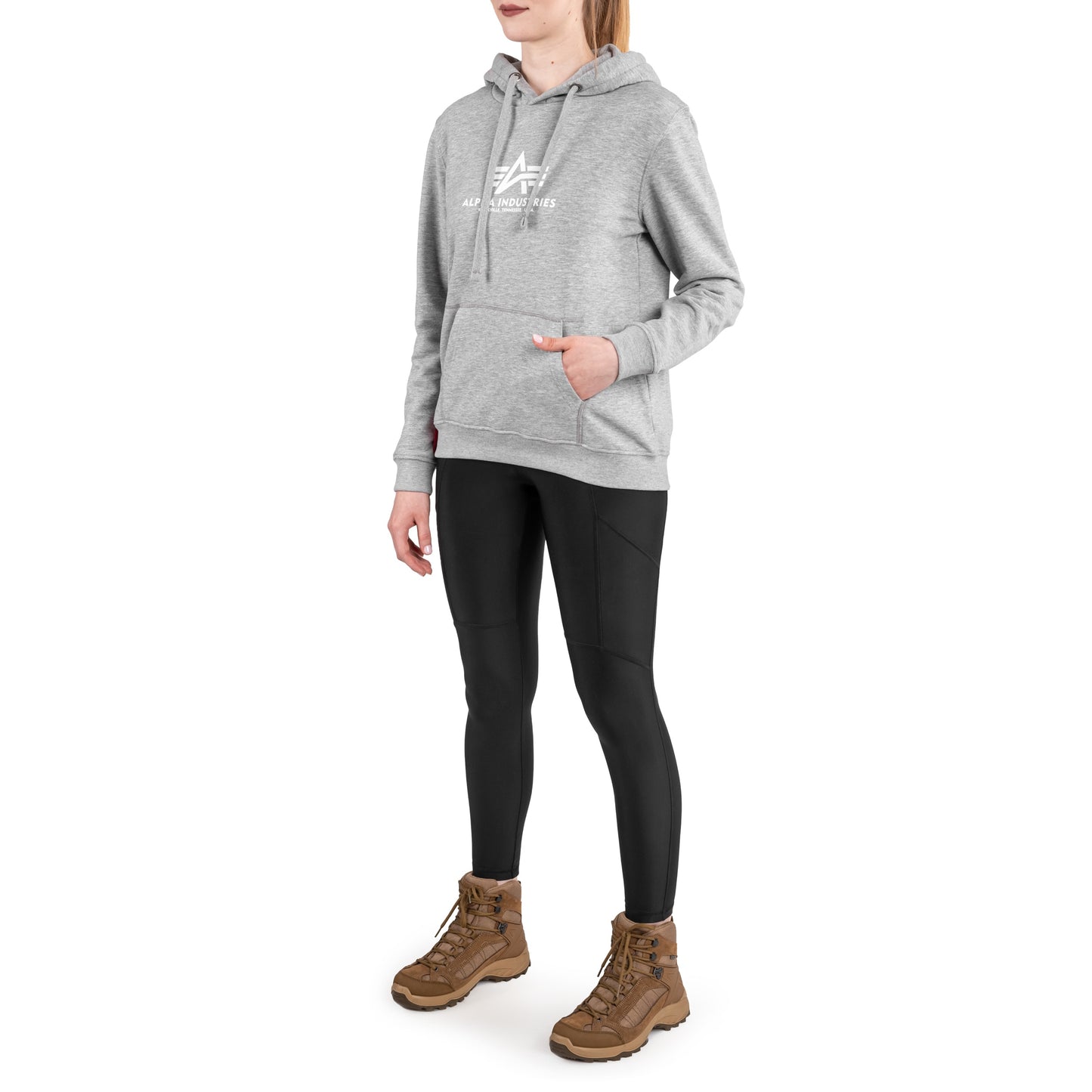 Bluza damska Alpha Industries New Basic Hoody - Grey Heather