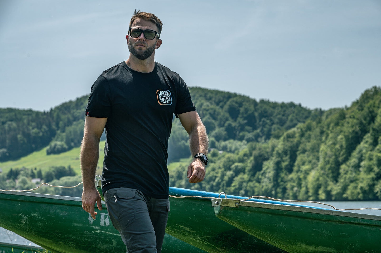 Koszulka T-shirt Voyovnik Fire Compass - Czarna