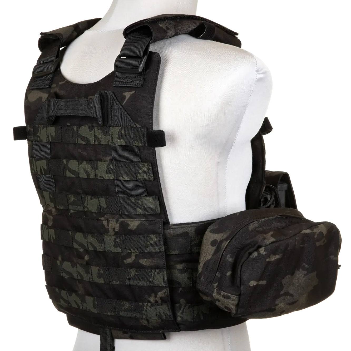 Kamizelka taktyczna Emerson Plate Carrier 6094A Style z zestawem ładownic - MultiCam Black